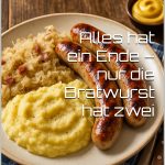 Alles hat ein Ende – nur die Bratwurst hat zwei